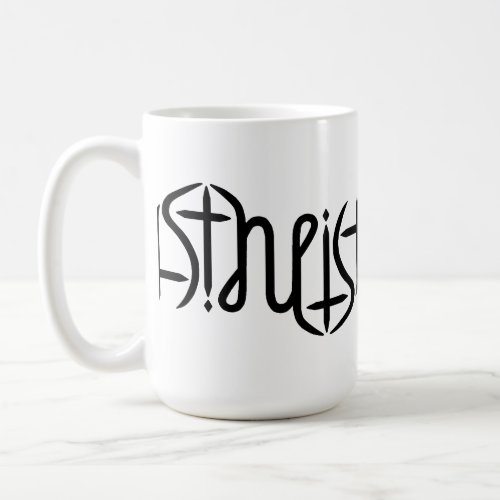 Atheist Ambigram _ Original Coffee Mug