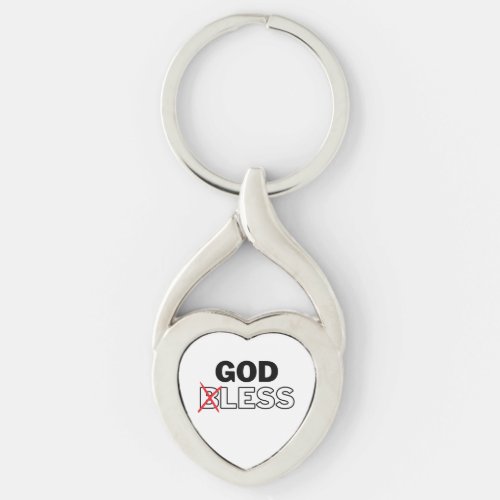 Atheist Anti Religion Godless Keychain