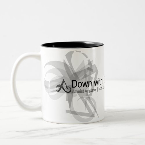 Atheist Apparel _ Down with Darwin Mug
