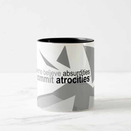 Atheist Apparel _ Voltaire Quote Graphic Mug