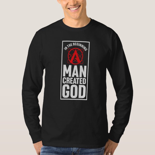 Atheist Atheism Symbol Agnostic Anti Religion T-Shirt (Front)