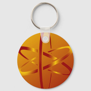 atheist atom keychain