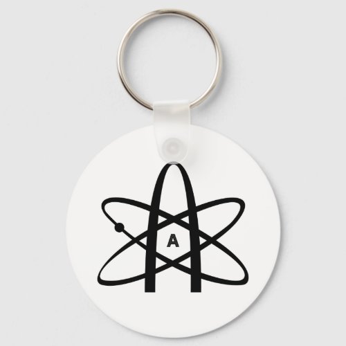 Atheist Atom Keychain