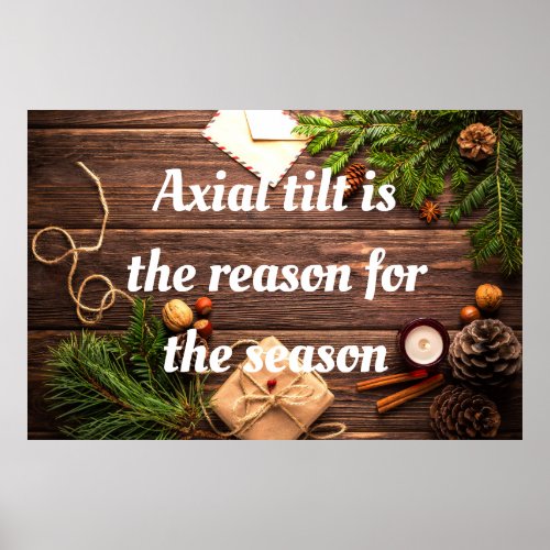 Atheist Axial tilt is the reason for the season Poster