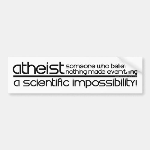 Atheist Bumper Sticker