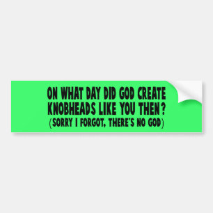 Atheist Bumper Sticker