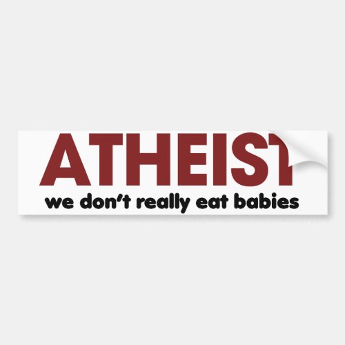 Atheist Bumper Sticker