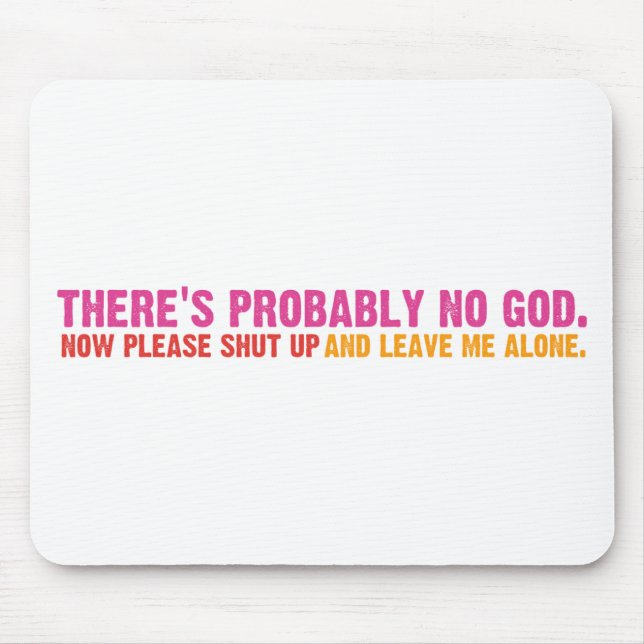 Atheist Bus Campaign (Variation) Mouse Pad (Front)
