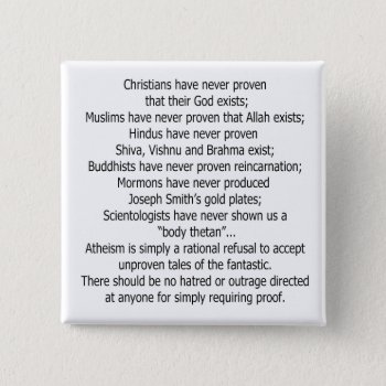 Atheist Button by CMYK_Designs at Zazzle