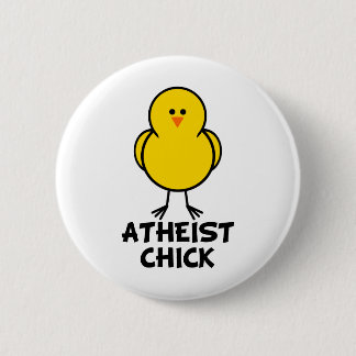 Atheist Chick Pinback Button