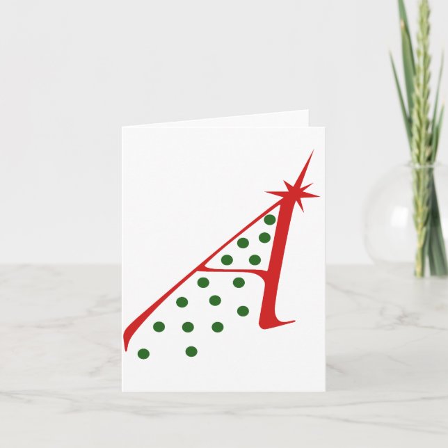 Atheist Christmas Tree Holiday Card (Front)