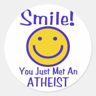 Atheist Classic Round Sticker