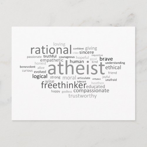 Atheist Cloud Postcard