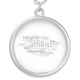 Atheist Cloud Silver Plated Necklace