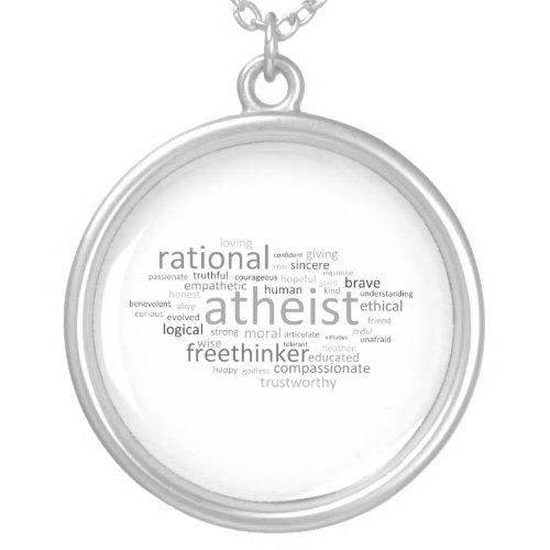 Atheist Cloud Silver Plated Necklace
