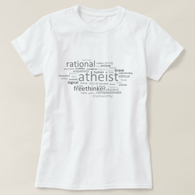 Atheist Cloud T-Shirt (Design Front)