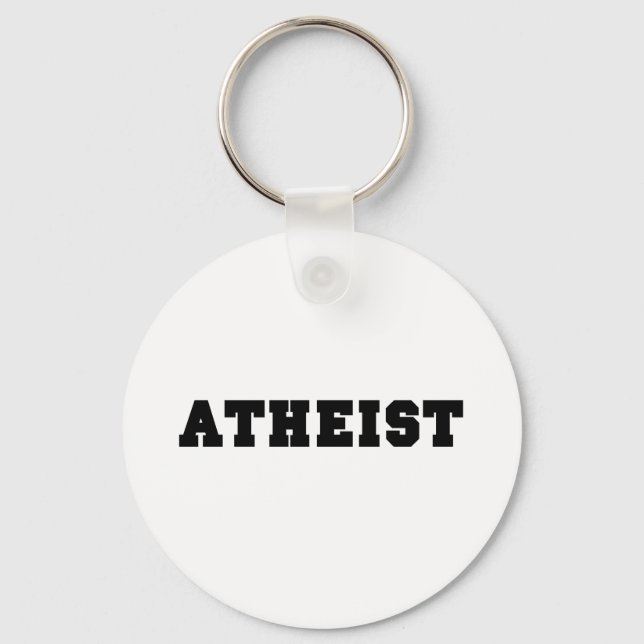 Atheist Collegiate Logo Keychain (Front)