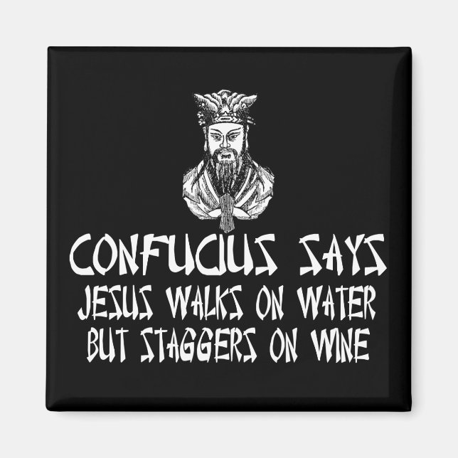 Atheist Confucius Magnet (Front)