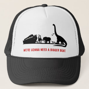 Atheist dinosaur trucker hat