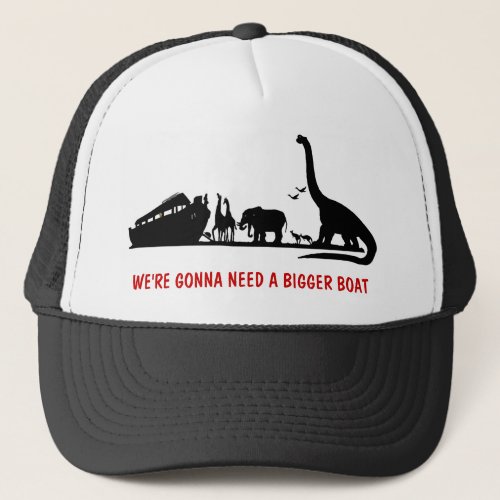 Atheist dinosaur trucker hat