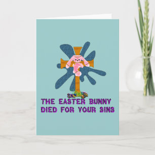 Atheist Easter Bunny Holiday Card