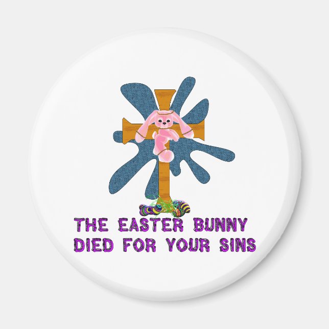 Atheist Easter Bunny Magnet (Front)