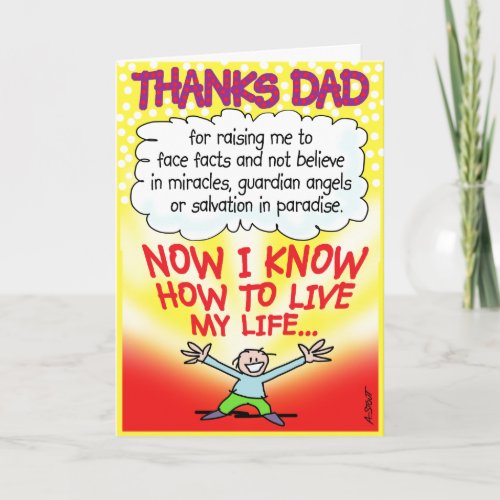 Atheist FATHERS DAY Card
