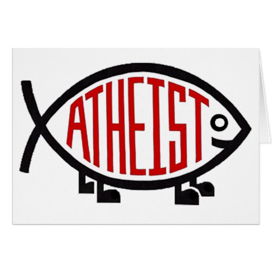 Atheist Fish Cards (Front Horizontal)