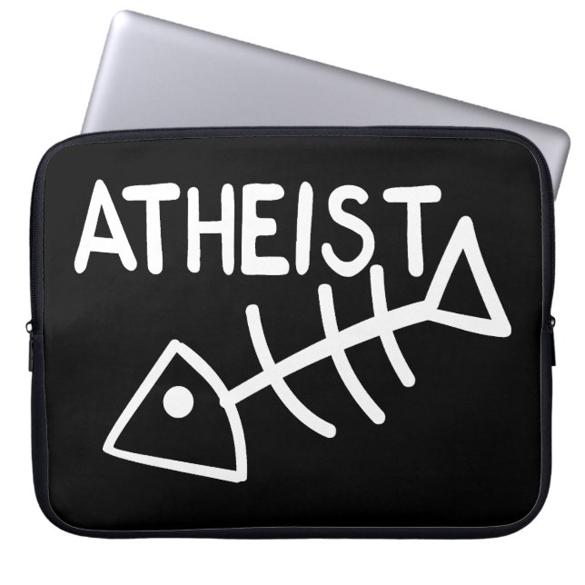 Atheist Fish Laptop Sleeve (Front)