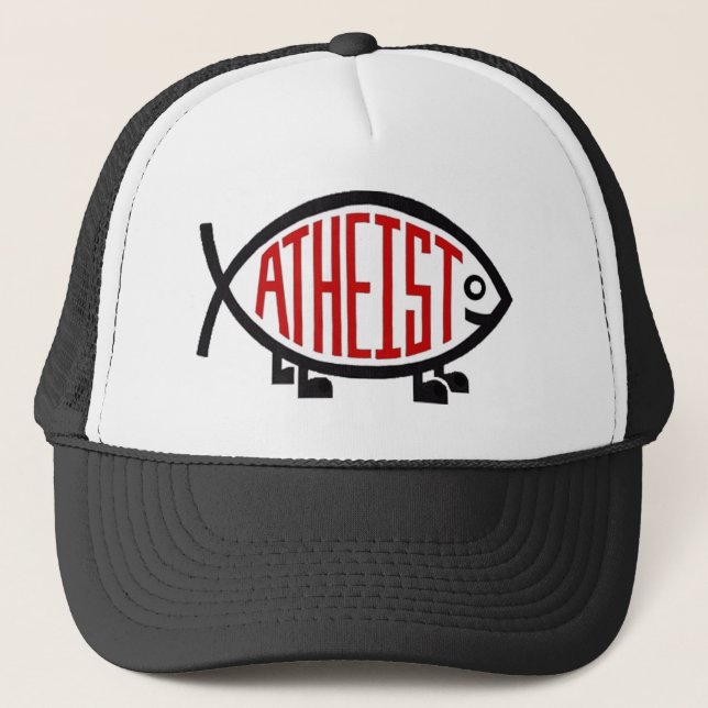 Atheist Fish Trucker Hat (Front)