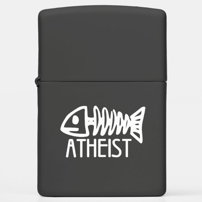 Atheist Fossil Zippo Lighter (Front)