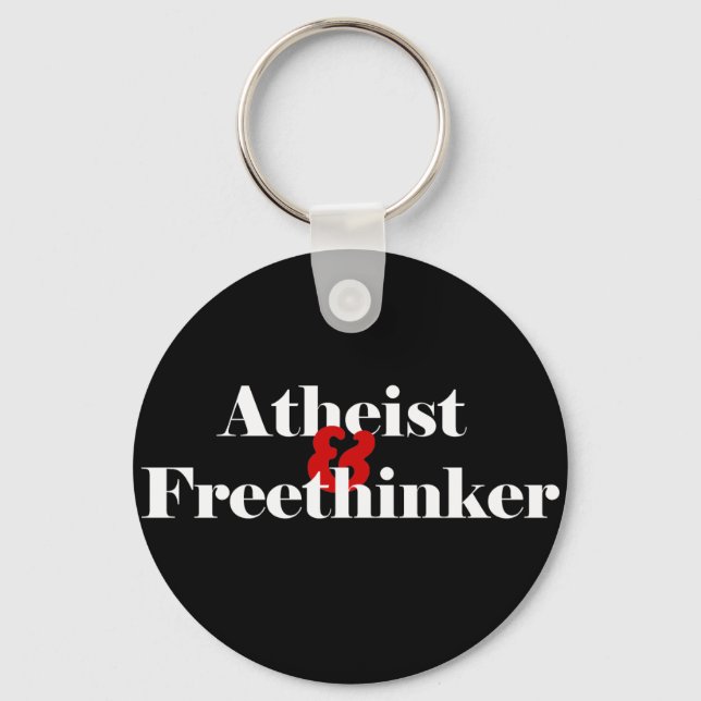 Atheist & Freethinker Keychain (Front)