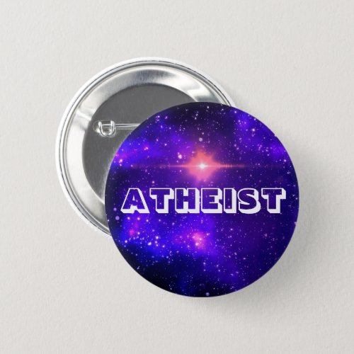 Atheist Galaxy Pinback Button