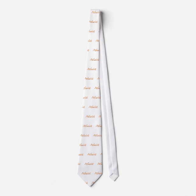 Atheist Gold Neck Tie (Front)