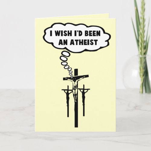 Atheist humor card