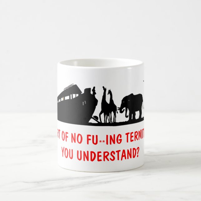 Atheist humor coffee mug (Center)