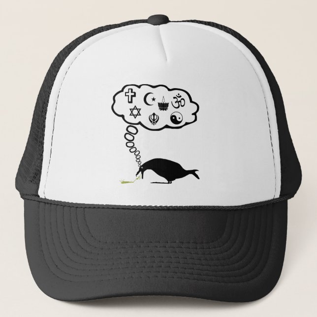 Atheist humor trucker hat (Front)