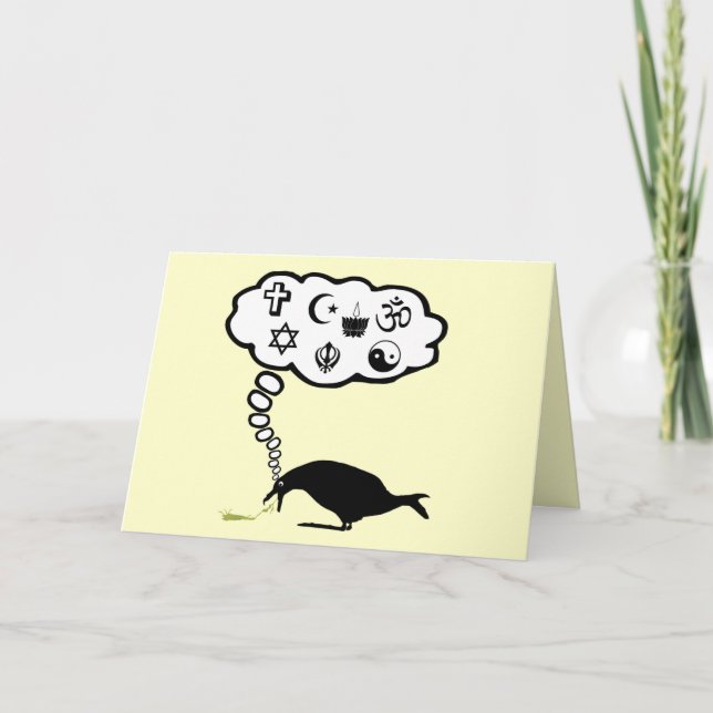 Atheist humour card (Front)