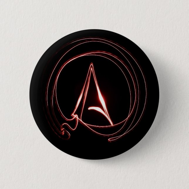 Atheist in Red Button (Front)