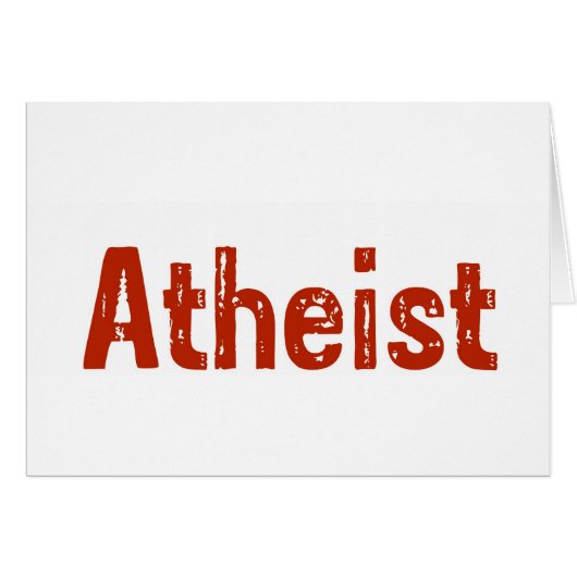 Atheist in Red Cards (Front Horizontal)