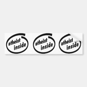 Atheist Inside Bumper Sticker - The Trinity