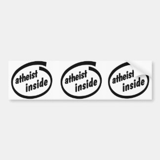 Atheist Inside Bumper Sticker - The Trinity