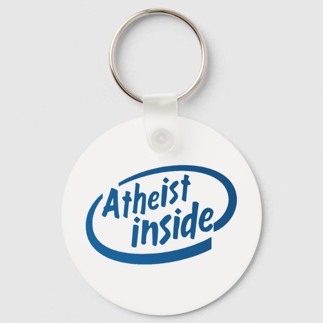 Atheist Inside Keychain (Front)