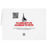 Atheist joke cards (Back Horizontal)