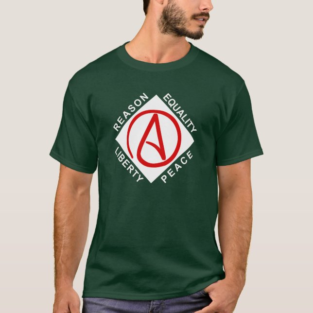 Atheist large logo men's t-shirt (Front)