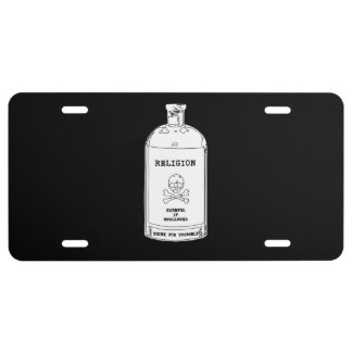 Atheist license plate - Religion is Poison