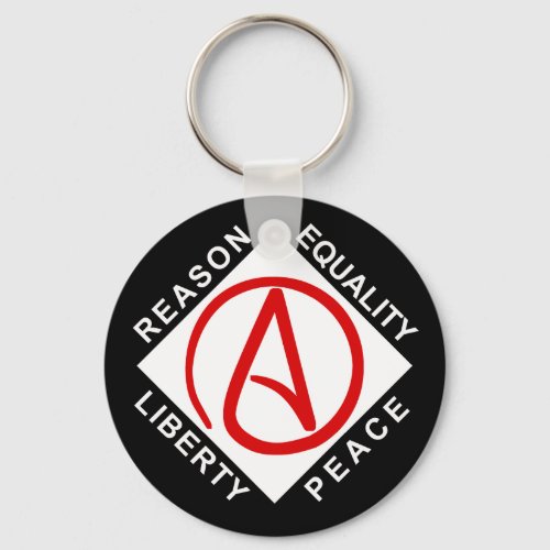 Atheist logo keychain