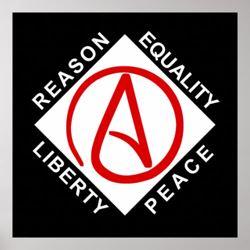 Atheist logo poster