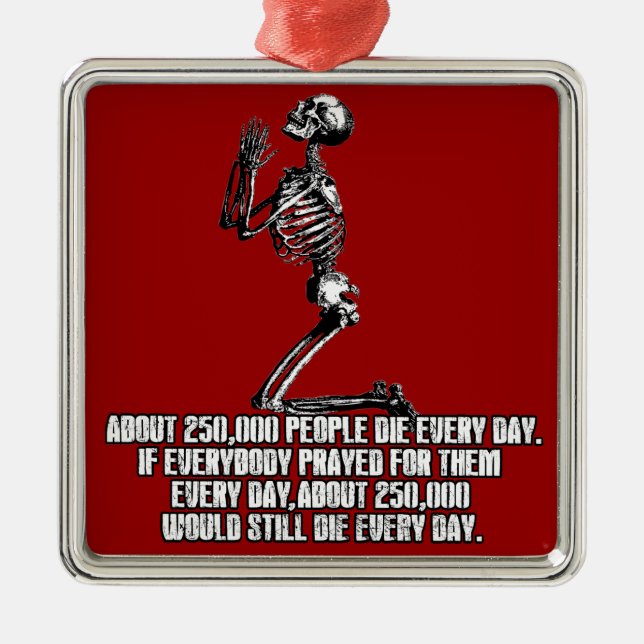 Atheist Metal Ornament (Front)