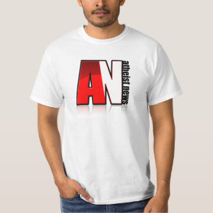 Atheist News Square Logo - White T-Shirt